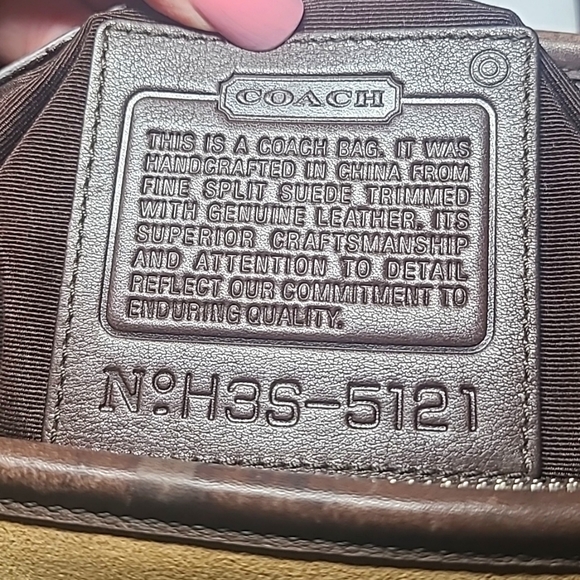 Coach Vintage Suede and Leather Hampton XL Tote/Carryall #H3S-5121 - Picture 15 of 17